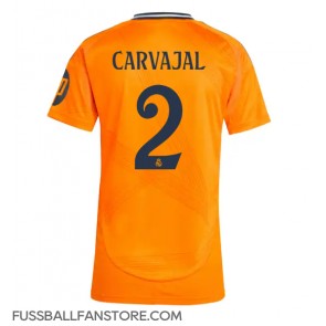 Real Madrid Daniel Carvajal #2 Replik Auswärtstrikot Damen 2024-25 Kurzarm